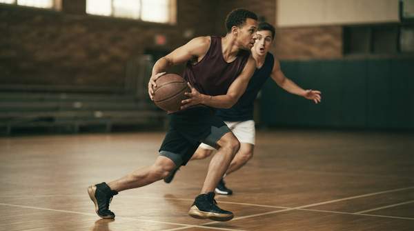 Editorial illustration for How to Euro Step: The Four-Phase Footwork That Beats Defenders Legally