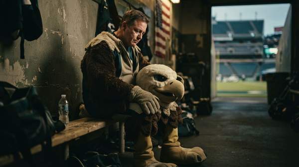Editorial illustration for The Dual Role of Sports Mascots: Brand Builders and Cultural Battlegrounds